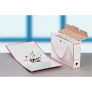 Archívny box Esselte 100mm biely/červený
