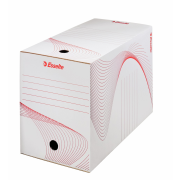 Archívny box Esselte 200mm biely/červený