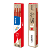 Náhradná náplň do gumovacieho rollera PILOT Frixion 0,7mm červená 3ks