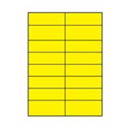 Etikety farebné 105x37mm APLI A4 100 hárkov žlté