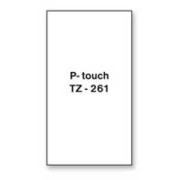 Samolepiaca páska Brother TZe-261 36 mm biela/čierna