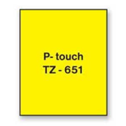 Samolepiaca páska Brother TZe-651 24 mm žltá/čierna