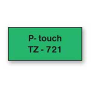 Samolepiaca páska Brother TZe-721 9 mm zelená/čierna