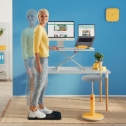 Stojan pod notebook Leitz Cosy zamatový sivá