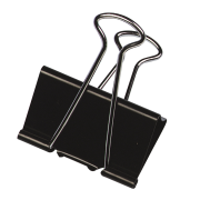 Klipy na dokumenty Q-CONNECT 19mm čierne 10ks