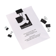 Klipy na dokumenty Q-CONNECT 32mm čierne 10ks