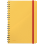 Blok poznámkový linajkový s pútkom Leitz Cosy B5 teplý žltý