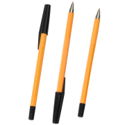 Guľôčkové pero jednorazové Q-CONNECT F čierne