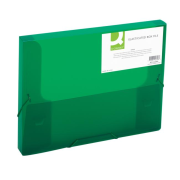 Plastový box s gumičkou Q-CONNECT zelený