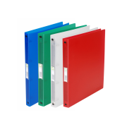 Zakladač 2-krúžkový Q-CONNECT celoplastový 1,6cm transparentný mliečny