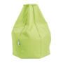 Sedací vak v tvare hrušky, 65x65x70cm, svetlozelená