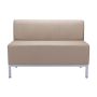 Dvojkreslo Steve, celočalúnené, š. 118 cm, zdravotnícka ekokoža 096