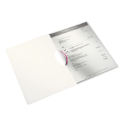 Obal s klipom plastovým Leitz WOW ružový