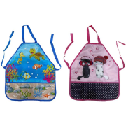 Detská zástera na maľovanie DONAU Dievčatá - mix motívov 4ks