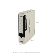 Archívny box EMBA TYP I/75/COL/B čierny