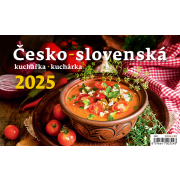Stolový kalendár riadkový - Česko-slovenská kuchárka 2025