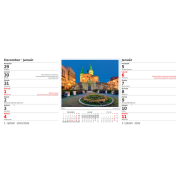 Stolový kalendár riadkový - Mestá Slovenska 2025