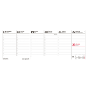 Stolový kalendár stĺpcový - Poznámkový 2025