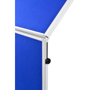 Moderačná tabuľa plstená 150x120 cm ECONOMY modrá
