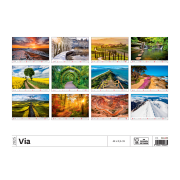 Nástenný kalendár Via 45 x 31,5 cm 2025