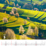 Nástenný kalendár krásy Slovenska 30 x 30 cm 2025