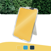 Flipchart stolný sklenený Leitz Cosy teplý žltý