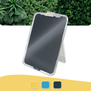 Flipchart stolný sklenený Leitz Cosy zamatový šedý