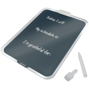 Flipchart stolný sklenený Leitz Cosy zamatový šedý