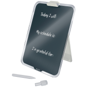 Flipchart stolný sklenený Leitz Cosy zamatový šedý