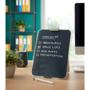 Flipchart stolný sklenený Leitz Cosy zamatový šedý