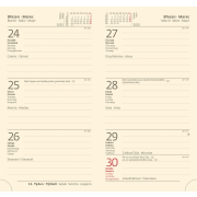 Diár Nebrasca týždenný vreckový anglická červená 2025