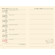 Diár New Praga týždenný vreckový 9x14cm červený 2025