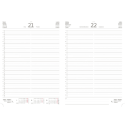 Diár Print classic denný A4 21x29,7cm modrý 2025