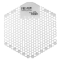 Pisoárové sitko Fre-Pro WAVE 3D - zimolez (biele)1 ks