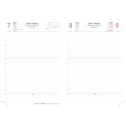 Diár Flip denný A5 14,3x20,5cm - modro/biely 2025