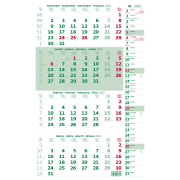 Nástenný kalendár štvormesačný s poznámkami 2025