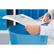 Titánové kancelárske nožnice Leitz WOW 205mm modré