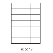 Etikety univerzálne 70x42mm Agipa A4 100 hárkov