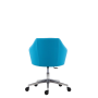 Konferenčné kreslo Ravenna Alu, hliníková báza, látka VIS021 modrá