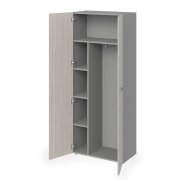 Šatníková skriňa Lenza Wels, s výsuvným vešiakom a policami, 79,8x196,5x42,2cm, agát svetlý