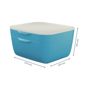 Zásuvkový box Leitz Cosy kľudný modrý