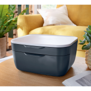 Zásuvkový box Leitz Cosy zamatový šedý