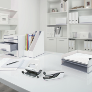 Zošívačka Leitz NeXXt WOW 5528 mini perleťová biela