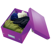 Malá škatuľa Click & Store purpurová