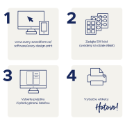 Etikety univerzálne 105x148mm Avery  A4, silne lepivé 20 hárkov