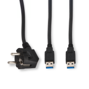 Zásuvkový pevný panel na hranu stola PECZ B 001