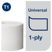 Toaletný papier 1-vrstv. TORK Jumbo 26 cm, návin 480 m, sivý T1 (6 ks)