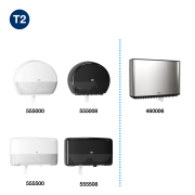 Toaletný papier 1-vrstv. TORK Mini Jumbo 18,8 cm, návin 240 m, sivý T2 (12 ks)