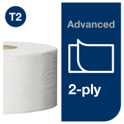 Toaletný papier 2-vrstv. TORK Mini Jumbo 18,8 cm, návin 170 m, biely T2 (12 ks)