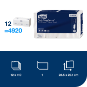 Papierové utierky skladané 1-vrstv. TORK PeakServe nadväzujúce H5 (12bal.)